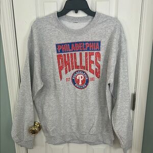 Gray Philadelphia Phillies Crewneck Sweater